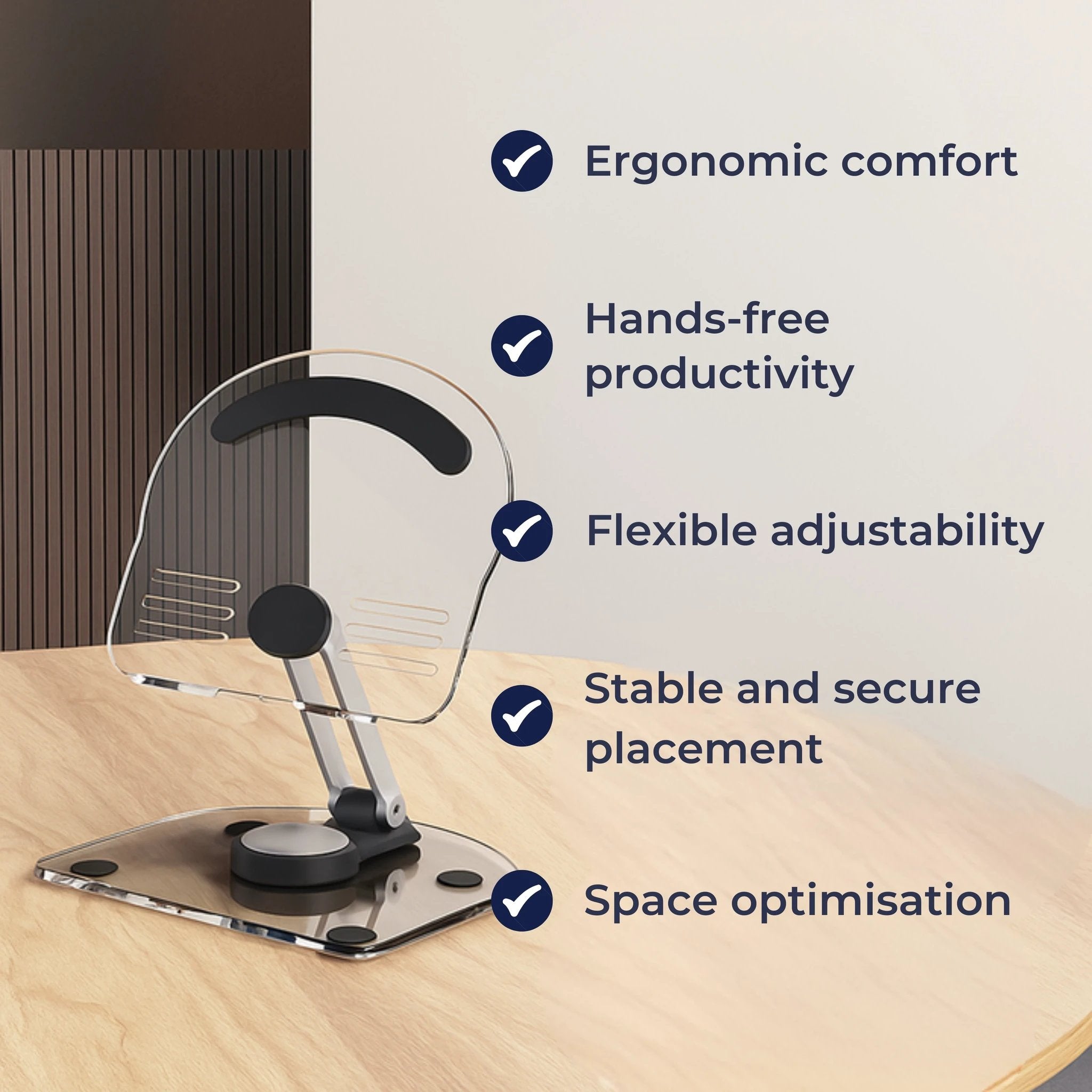 Ergonomic Adjustable Angles – Acrylic Foldable Non-slip – Home Office & Study Bowlift by Bowlift