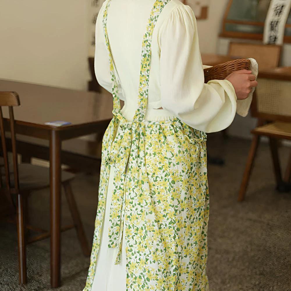 Pastoral Charm Pure Cotton Apron by Casa & Beyond