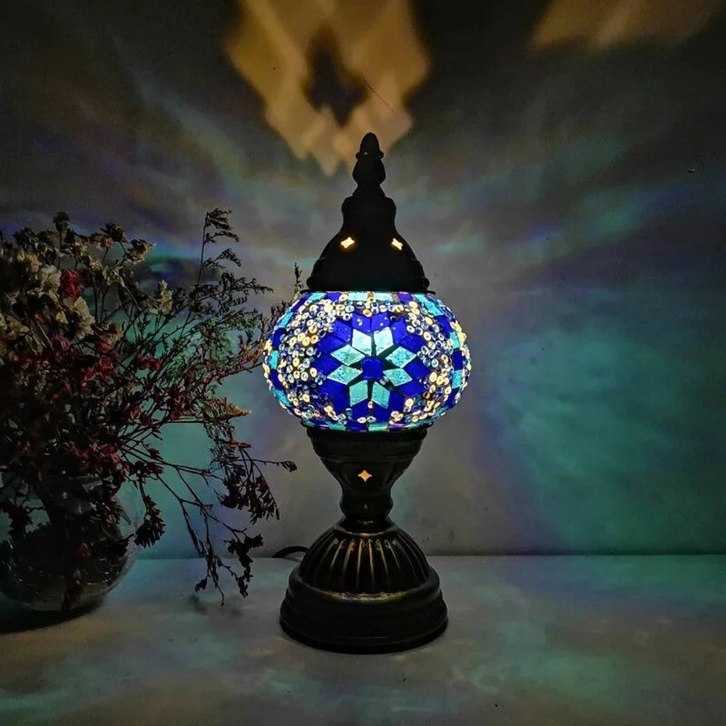 Mosaic Colorful Pattern Table Lamp Bowlift by Bowlift