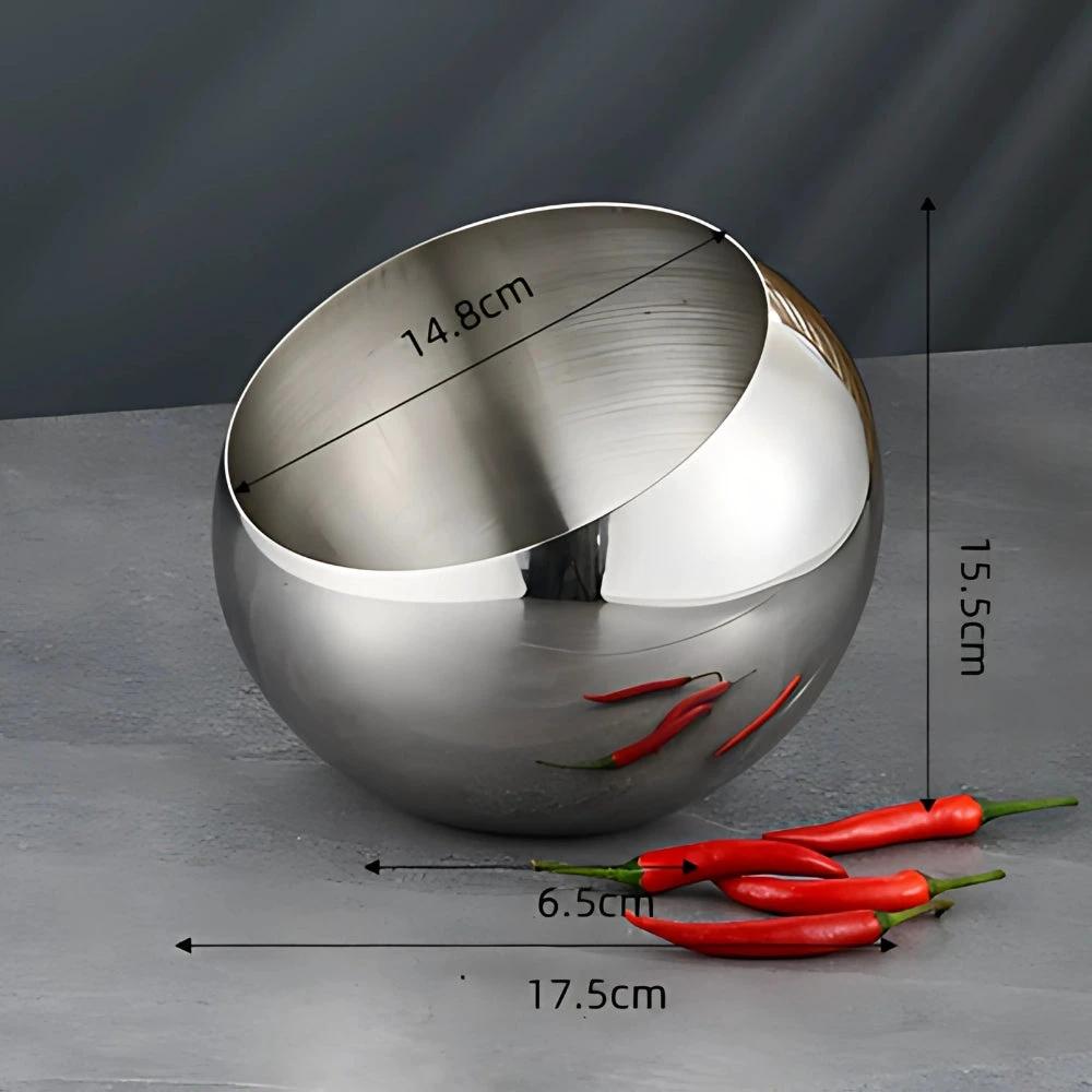 Modern Arc Steel Fruit Bowl by Casa & Beyond