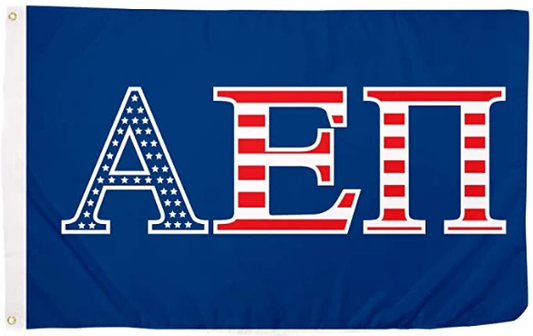 Alpha Epsilon Pi USA Letter Fraternity Flag -3x5 ft aepi Banner-100% polyester-2 Metal Grommets by flagsshop