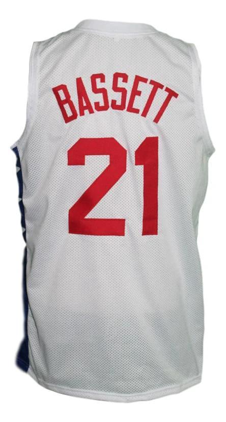 Tim Bassett Jersey #21 New York Nets Aba Retro Basketball White by My store basketball