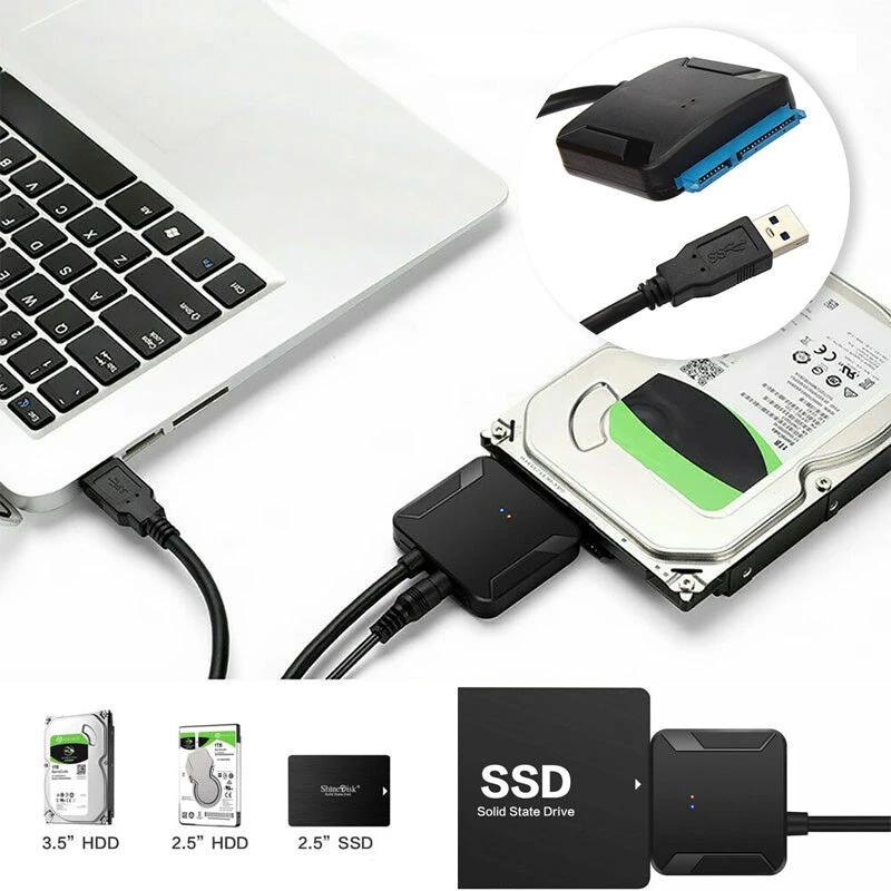 USB 3.0 to SATA III hard drive adapter by Bowlift