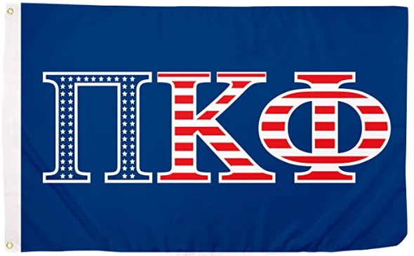 Pi Kappa Phi Fraternity Chapter Flag- 3 x 5 ft Pi Kapp Banner-100% polyester-2 Metal Grommets by flagsshop