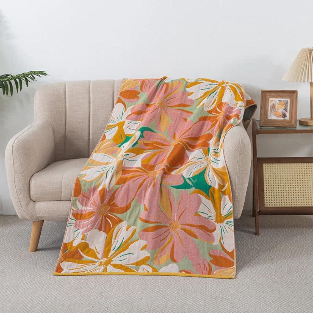 Floral Oasis Cotton Breathable Towel by Casa & Beyond