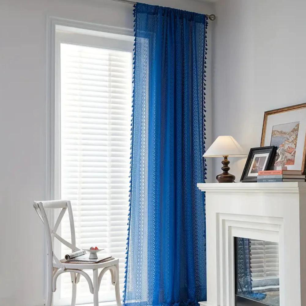 Lumine Crochet Tassel Curtain by Casa & Beyond