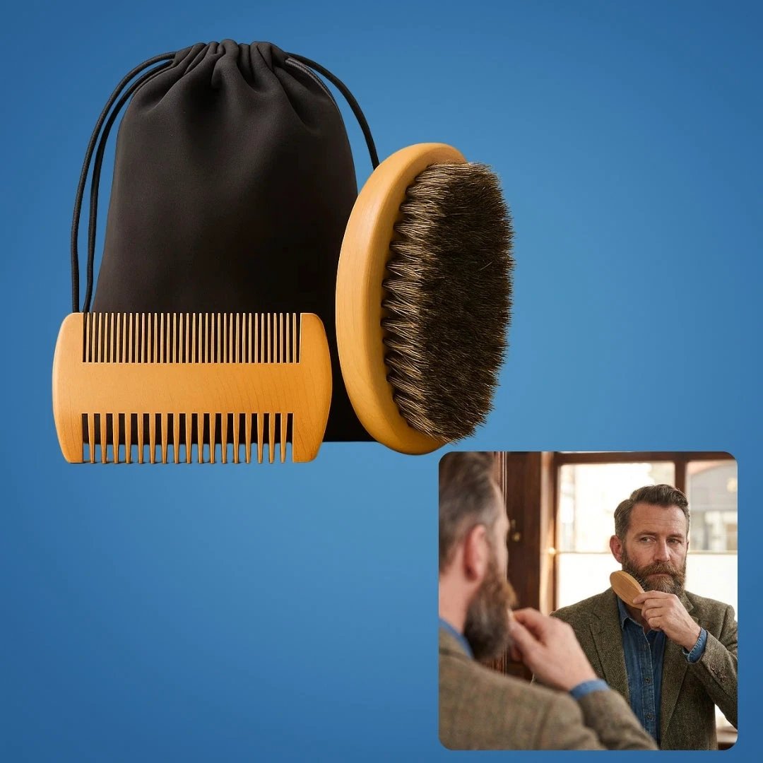 Easy Lather & Frizz Control – Soft Bristles – Skin-Friendly Grooming – Perfect Daily Beard Care for Men Bowlift by Bowlift