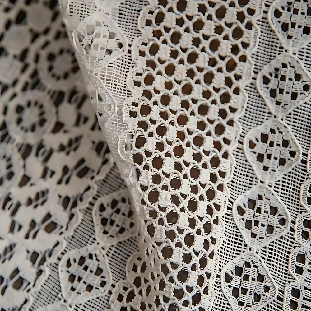 Chic Bohemian Crochet Curtain by Casa & Beyond