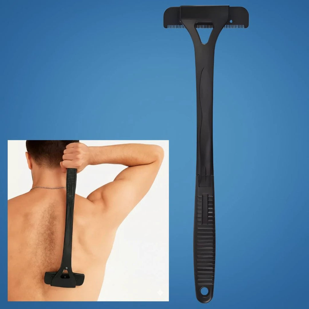 Extra-Long Handle Reach – Sharp Stainless Blades – Smooth Pain-Free Shave – Effortless DIY Grooming for Men Bowlift by Bowlift