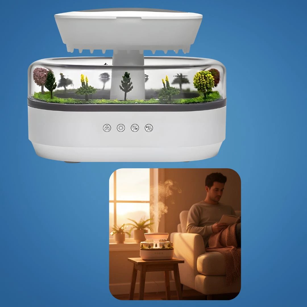 Dry-Air Relief – Quiet LED Night Light – Soothe Skin & Breathing – Calm Relaxing Sleep for Home & Bedroom Bowlift by Bowlift