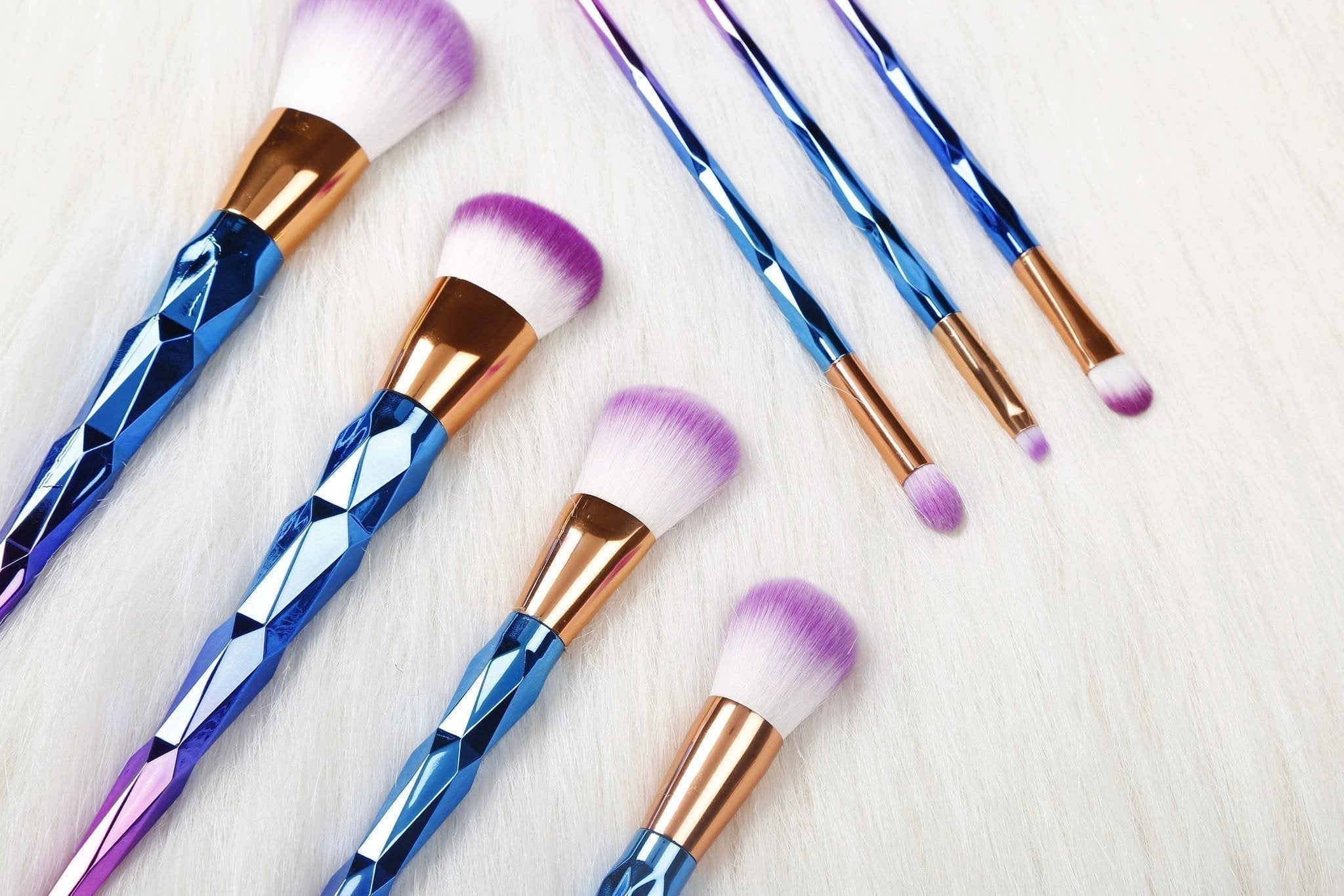 Rainbow Unicorn Brushes - 7 Piece Set by Bowlift
