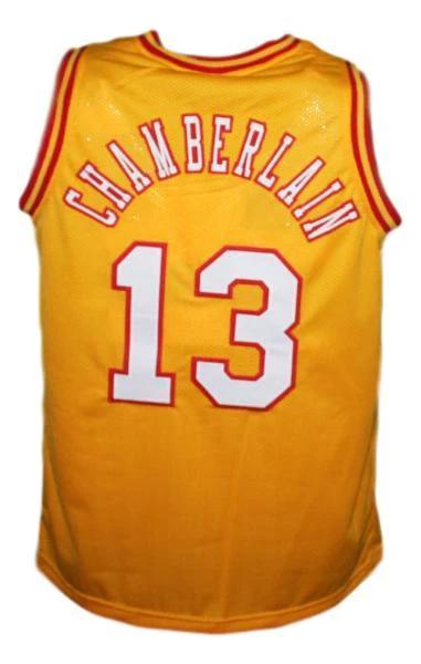 Wilt Chamberlain Jersey #13 San Diego Conquistadors Aba Basketball Yellow by My store basketball