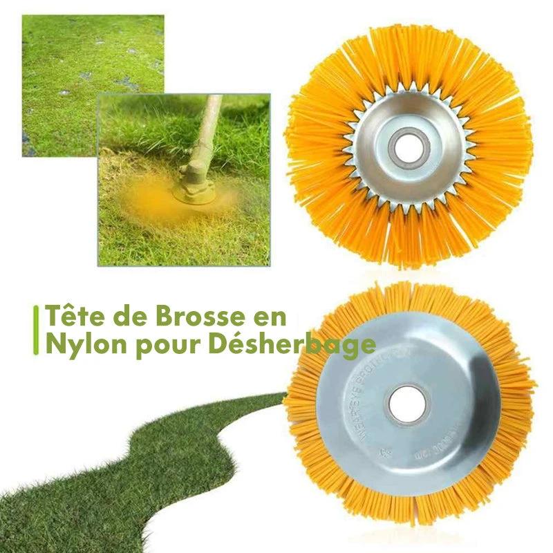 Nylon weed brush for lawn mower by Bowlift