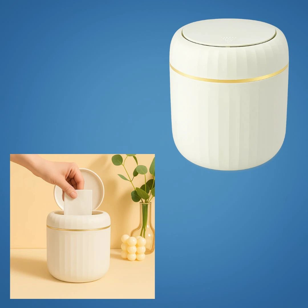 Odour-Sealing Lid – Durable Removable Inner Bucket – Compact Space-Saving Design – Keeps Desks Clean & Fresh Bowlift by Bowlift