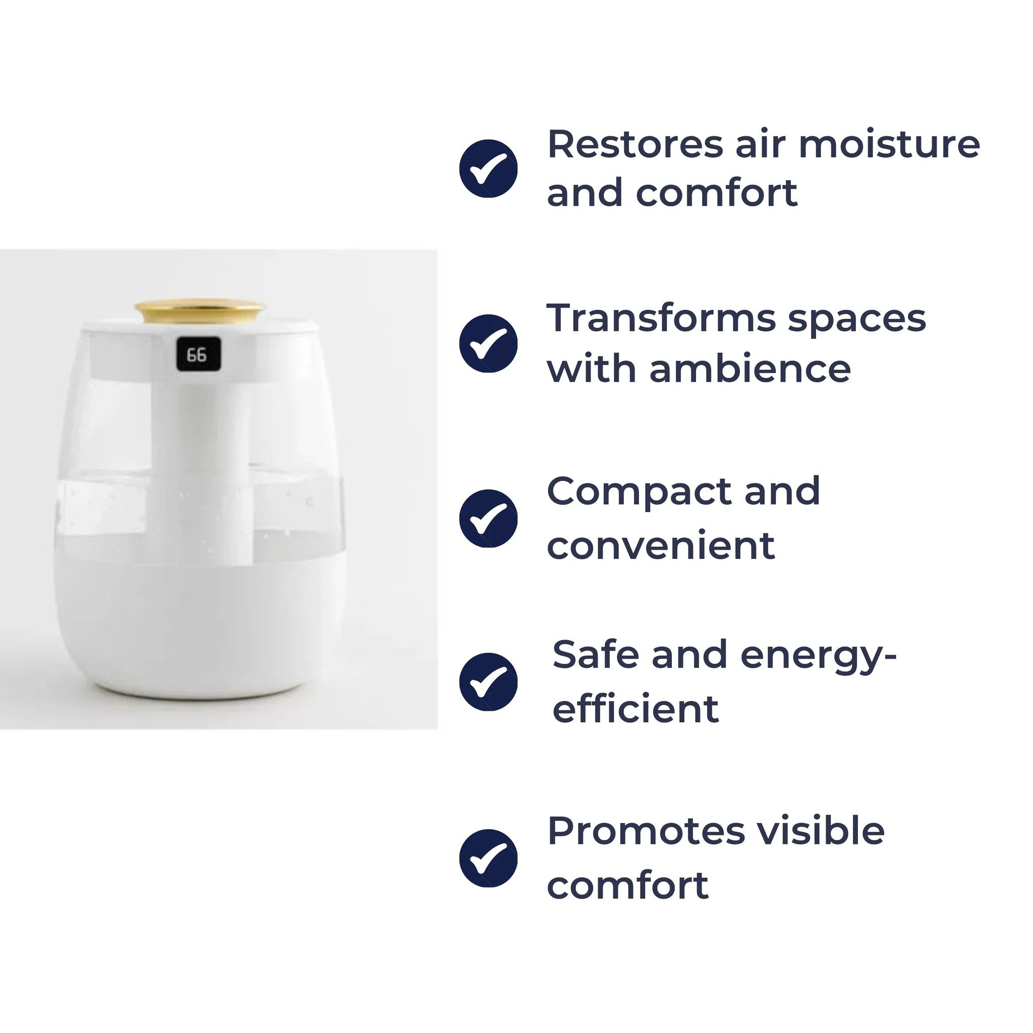 Quiet Night-Light Mode – 1300 ml Tank – Dry Air Relief for Bedroom & Nursery Bowlift by Bowlift
