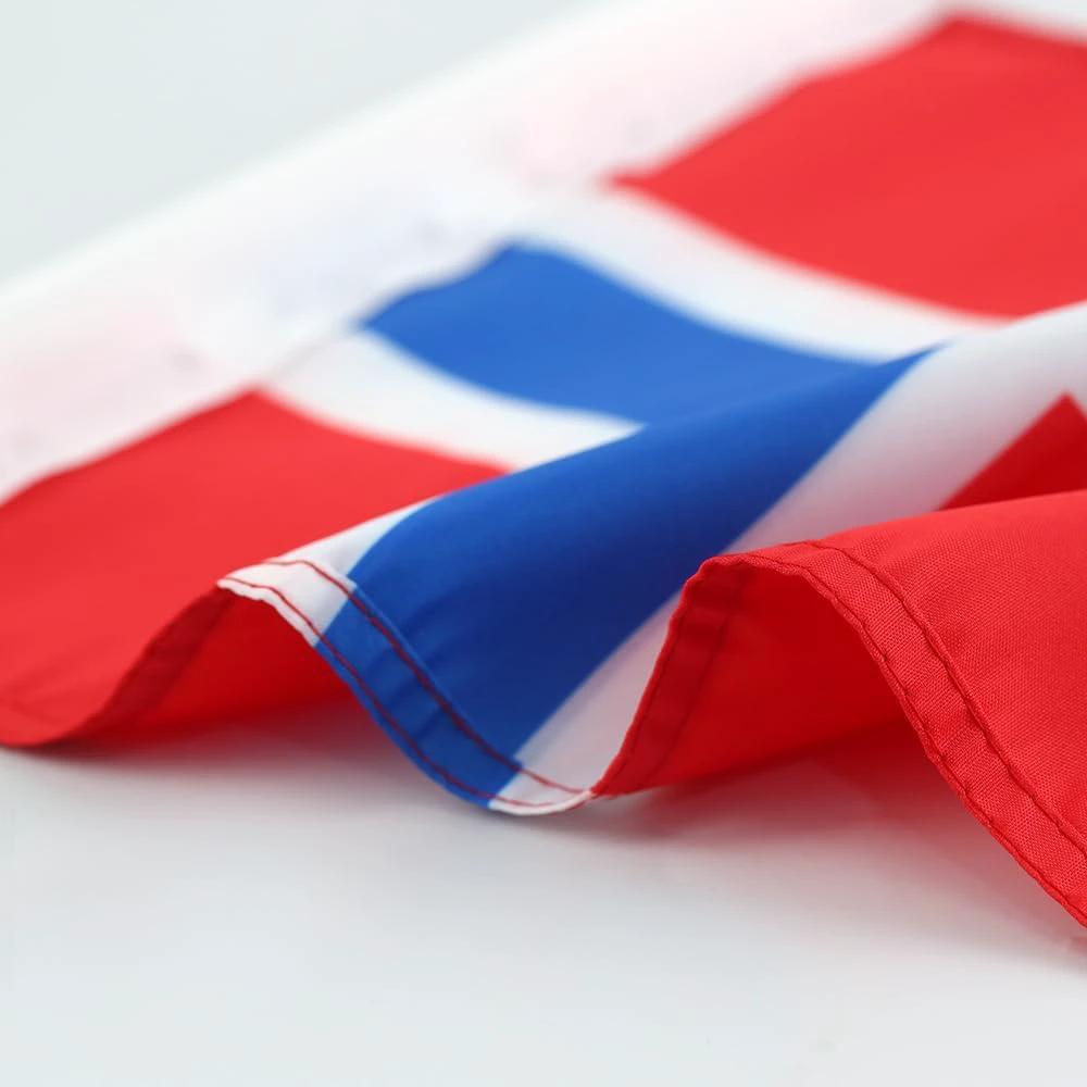Norwegian flag Car Window Flag of Norway 11X18 Inch(28x46cm) 100% Polyester, Strong White Flagpole by flagsshop