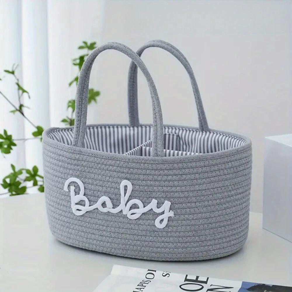 Cotton Rope Baby Caddy Organizer by Casa & Beyond