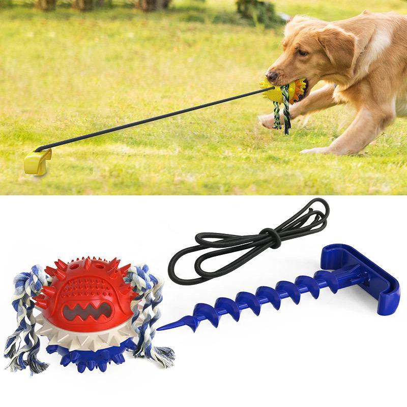Outdoor toy rope ball for pets by Bowlift