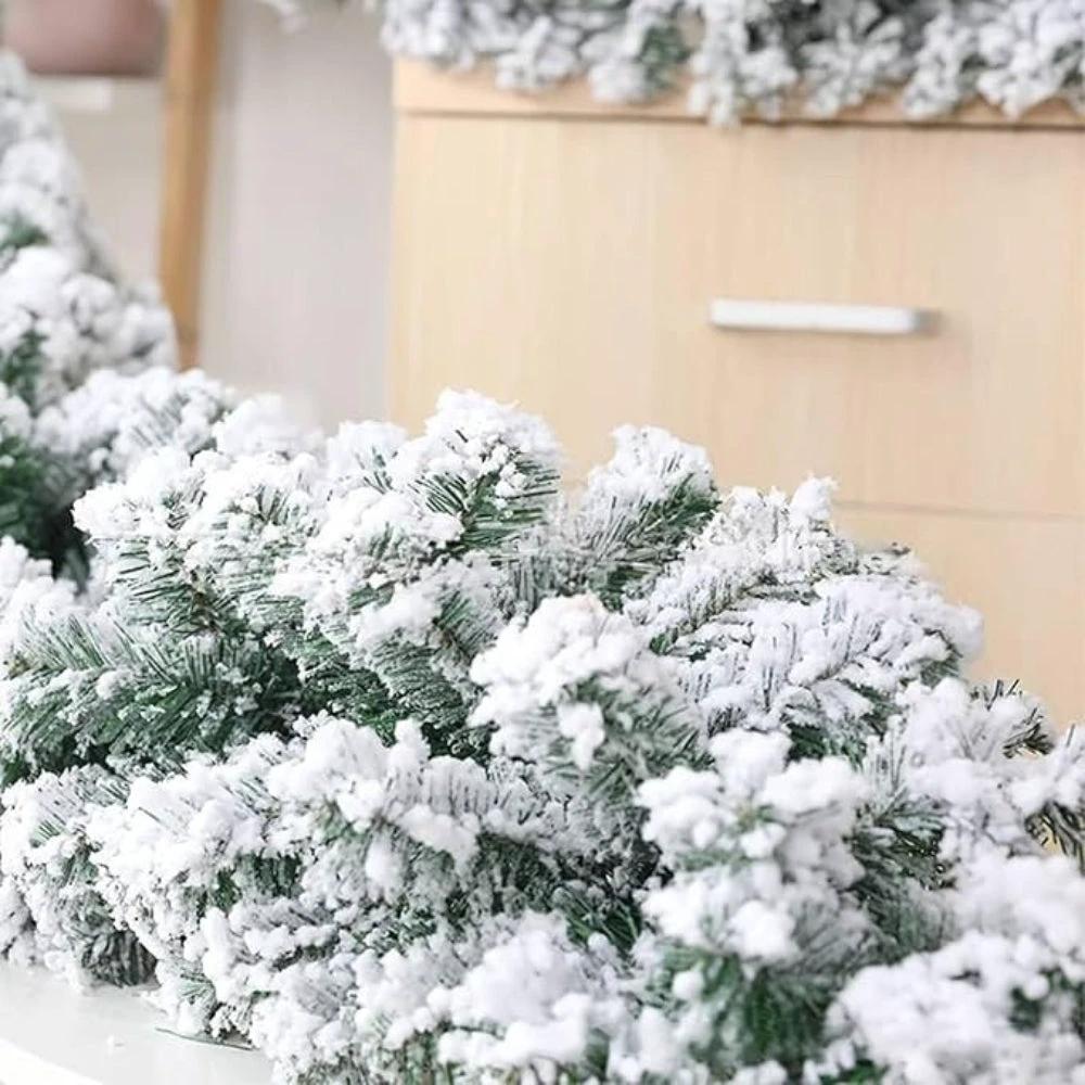 Holiday Frosted Christmas Garland by Casa & Beyond