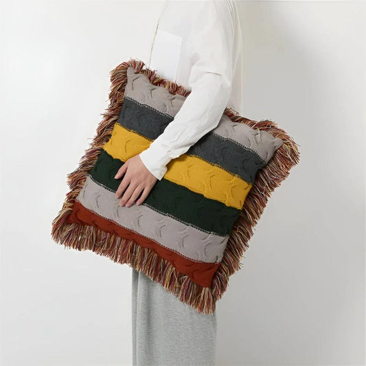 Colorful Radiance Knit Cushion by Casa & Beyond