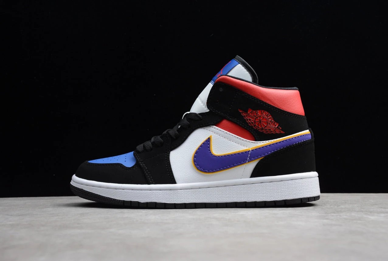Air Jordan 1 High Black White Red And Blue by Air Jordan