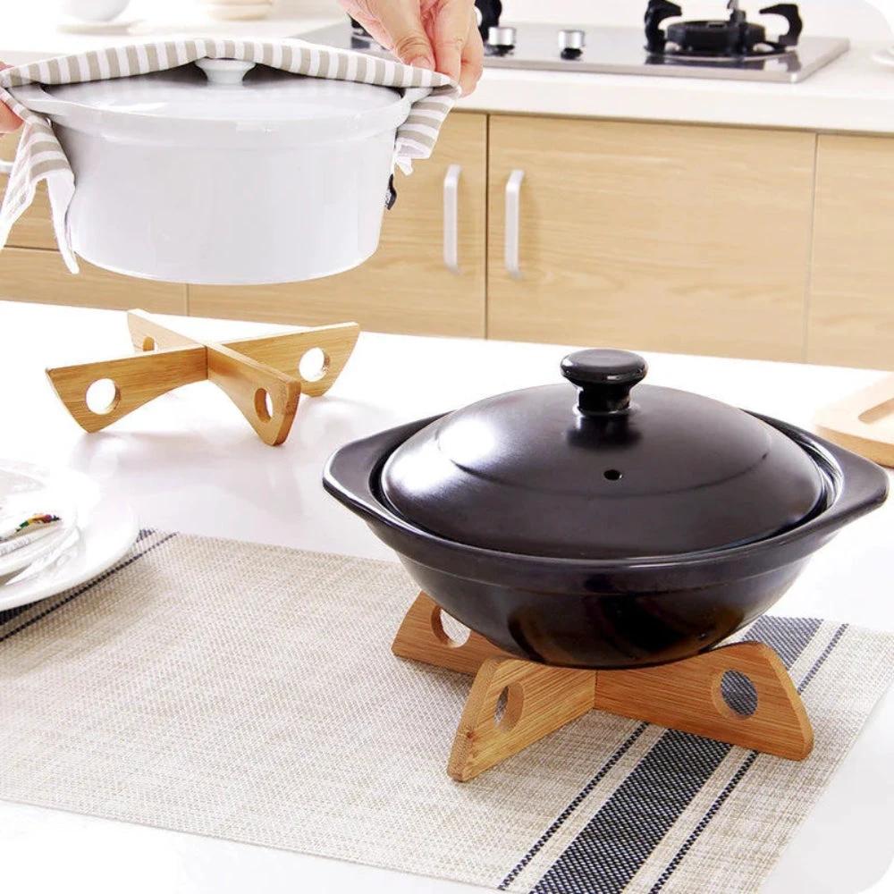 Bamboo Pot Stand & Steam Rack by Casa & Beyond