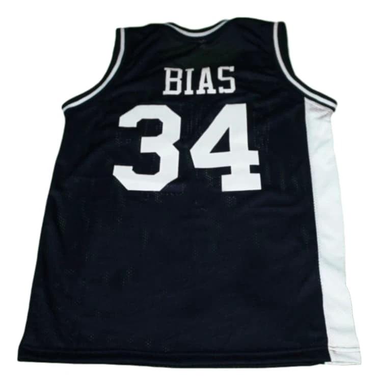 Len Bias Jersey #34 Northwestern Wildcats Basketball Navy Blue by My store basketball