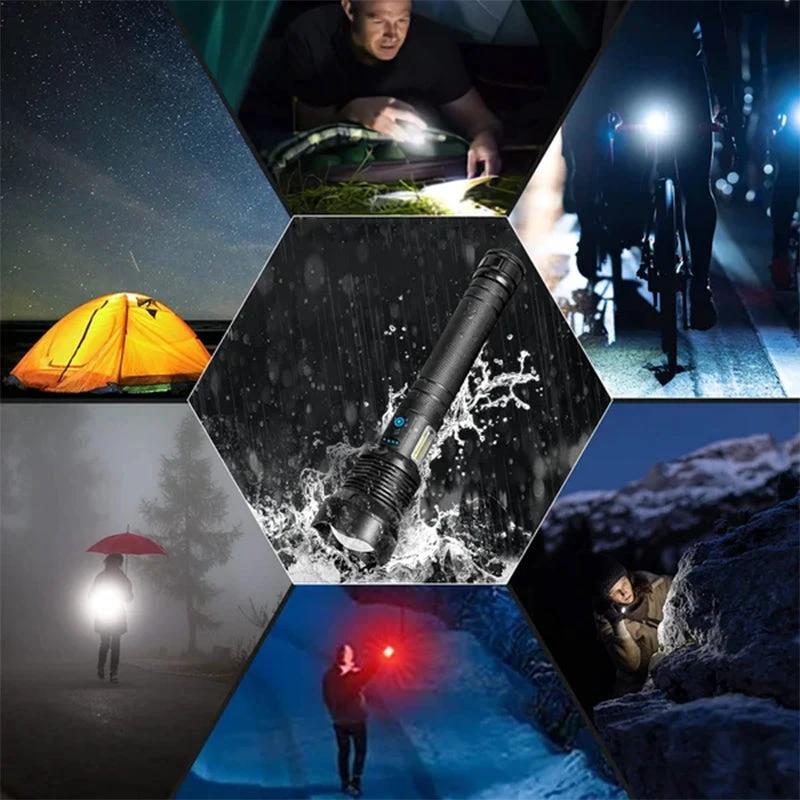 Tactical rechargeable laser LED flashlight by Bowlift