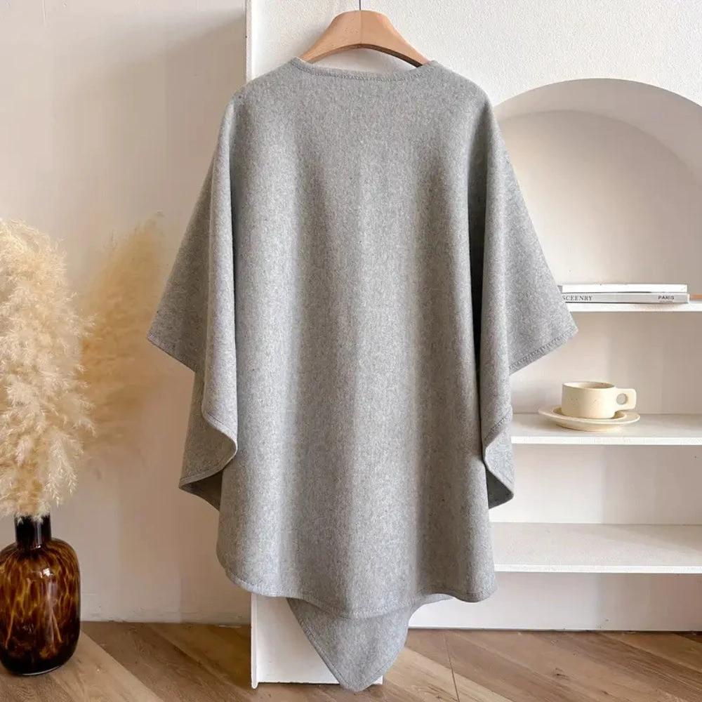 Luxurious Poncho Windproof Shawl Coat by Casa & Beyond