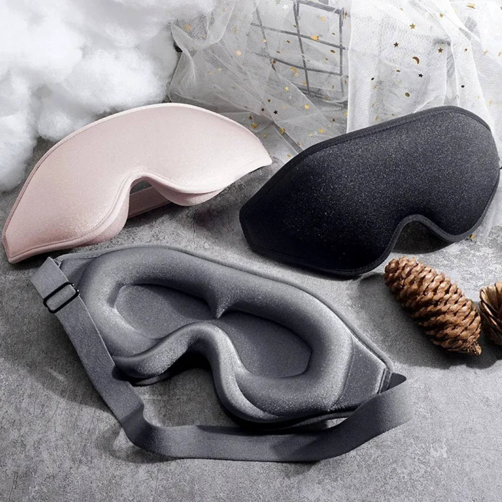 DreamSeal 3D Sleep Eye Mask | Light Blocking Mask - Sleep Blindfold - for Travel - Meditation - Insomnia - Deep Sleep - Adjustable Strap Bowlift by Bowlift