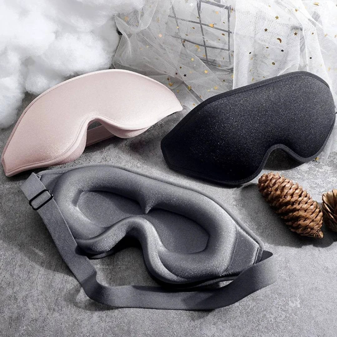 DreamSeal 3D Sleep Eye Mask | Light Blocking Mask - Sleep Blindfold - for Travel - Meditation - Insomnia - Deep Sleep - Adjustable Strap Bowlift by Bowlift