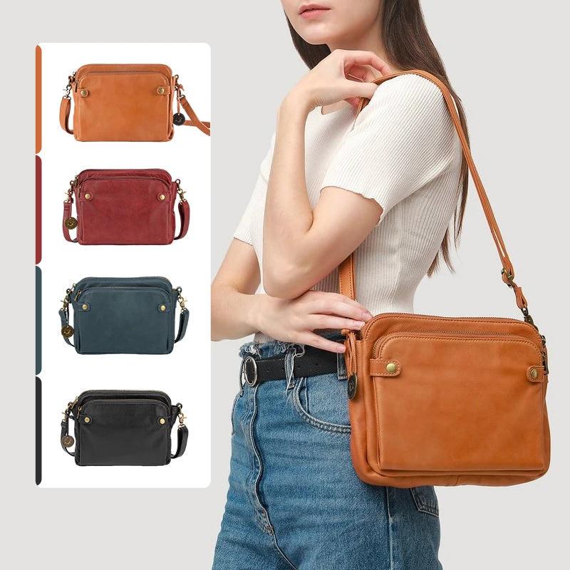 Three-Layer-Leather-Crossbody-Shoulder- & Clutch-Bag by BowLift