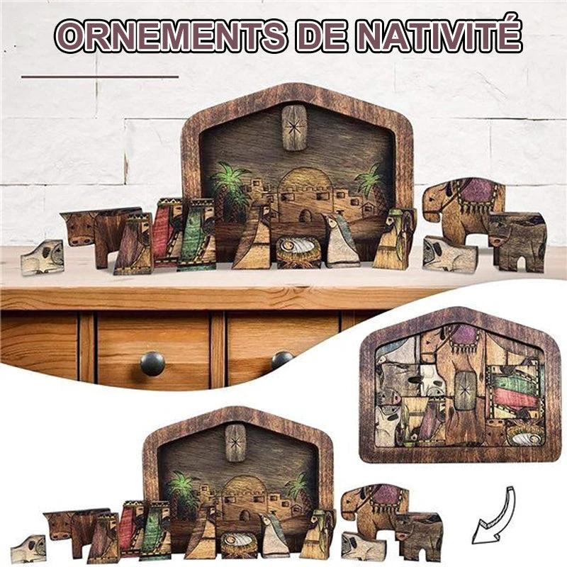 Wooden puzzle set by JéSus by Bowlift