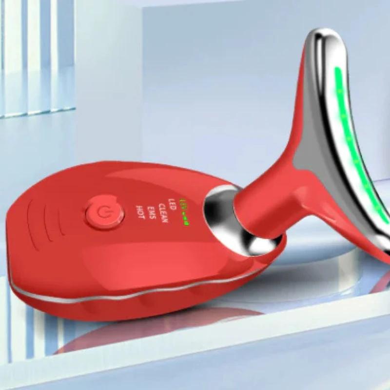 Anti-wrinkle facial tightening massager with LED light therapy for face and neck Bowlift by Bowlift