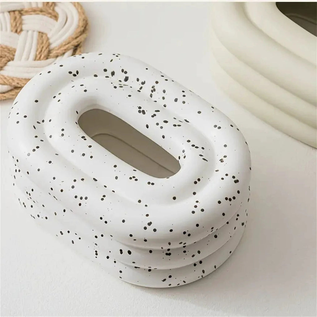 Lustre Ceramic Tissue Holder by Casa & Beyond