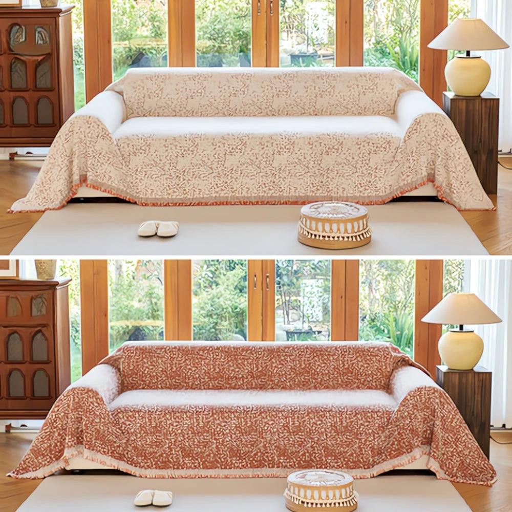 Nordic Speckle Reversible Sofa Cover by Casa & Beyond
