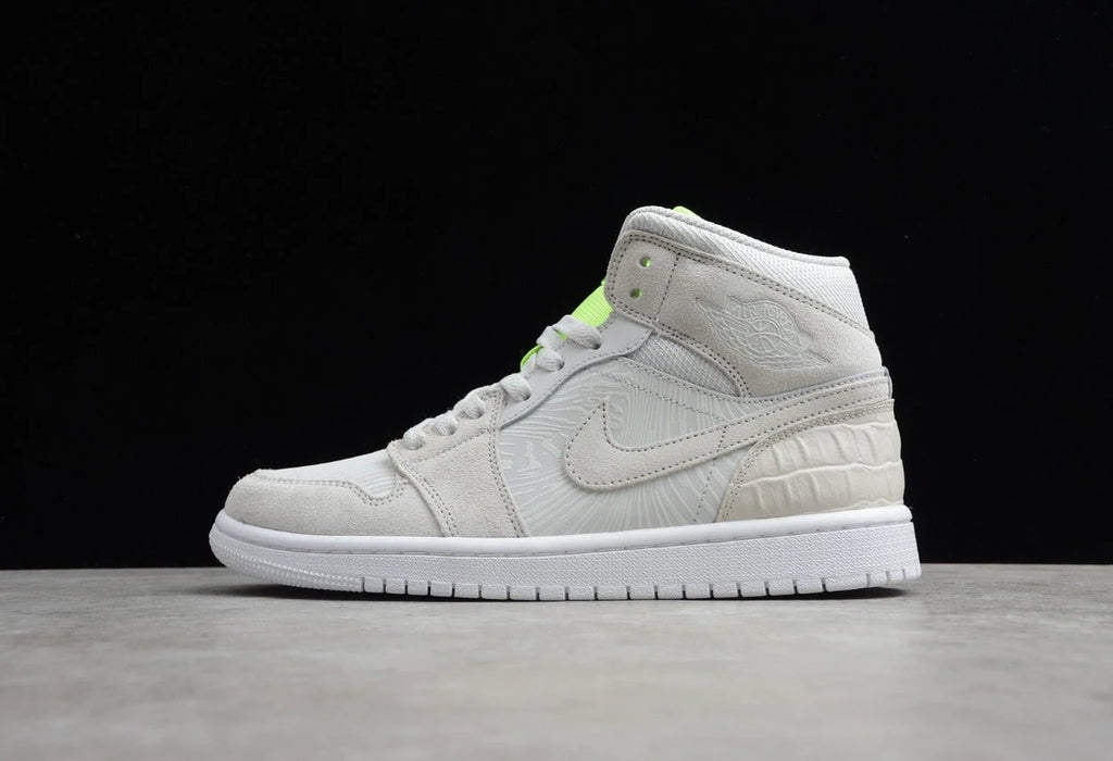 Air Jordan 1 High Gray Fluorescent Green by Air Jordan