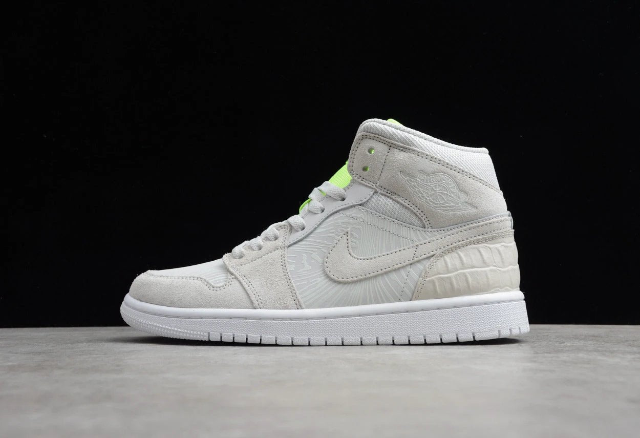 Air Jordan 1 High Gray Fluorescent Green by Air Jordan