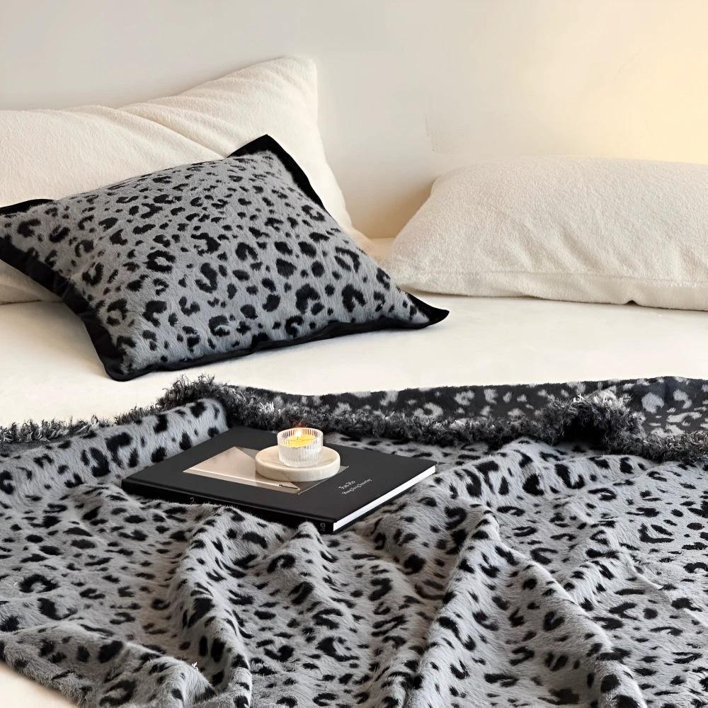 Lush Leopard Mink Fleece Blanket by Casa & Beyond
