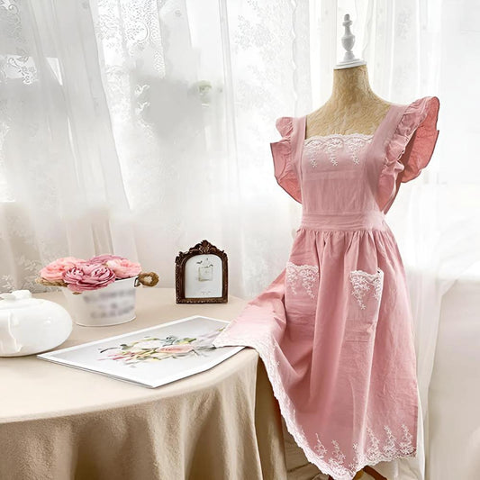 Blush Belle Ruffle Apron by Casa & Beyond