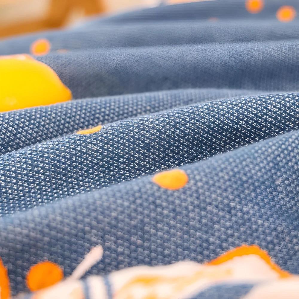 Serene Lily Floral Cotton Blanket by Casa & Beyond