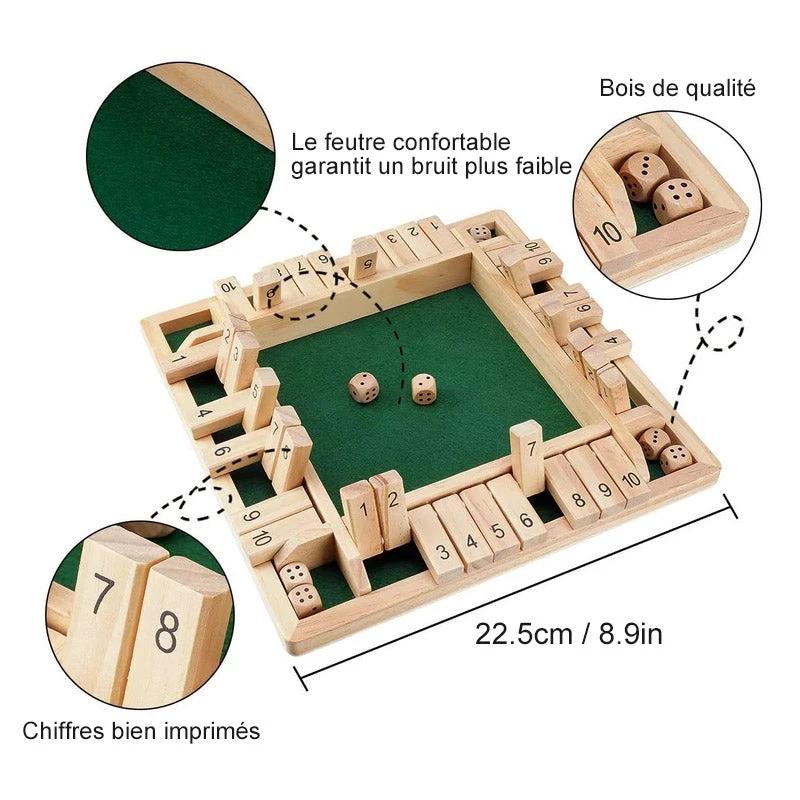 Wooden game board with lockable spinning by Bowlift