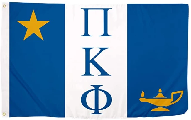 Pi Kappa Phi Fraternity Chapter Flag- 3 x 5 ft Pi Kapp Banner-100% polyester-2 Metal Grommets by flagsshop