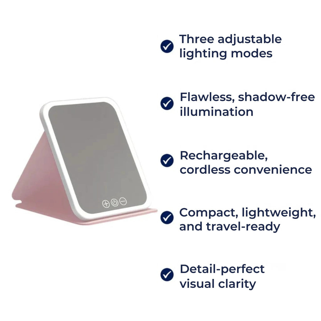 Adjustable 3-Colour Lighting – Rechargeable Portable Design – Perfect for Travellers & Beauty Fans Bowlift by Bowlift