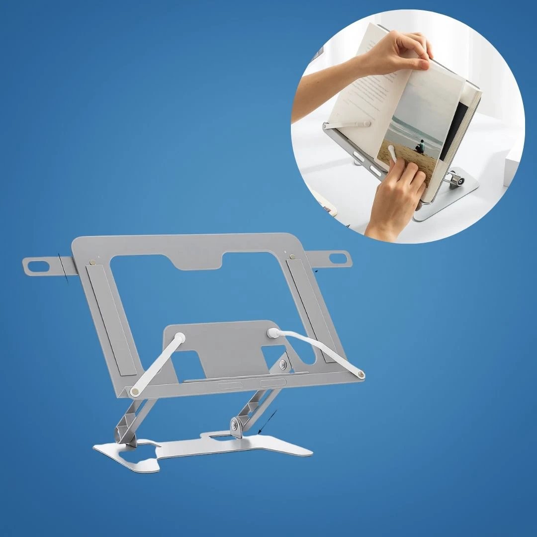 ReadEase | Adjustable Reading Stand – Ergonomic Neck-Relief – Foldable Compact Design – For Home, Office & Desk Comfort Bowlift by Bowlift