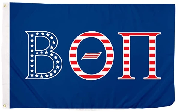 Beta Theta Pi Flag-3x5 FT Beta Theta Pi USA Letter Fraternity Banner-100% polyester-2 Metal Grommets by flagsshop