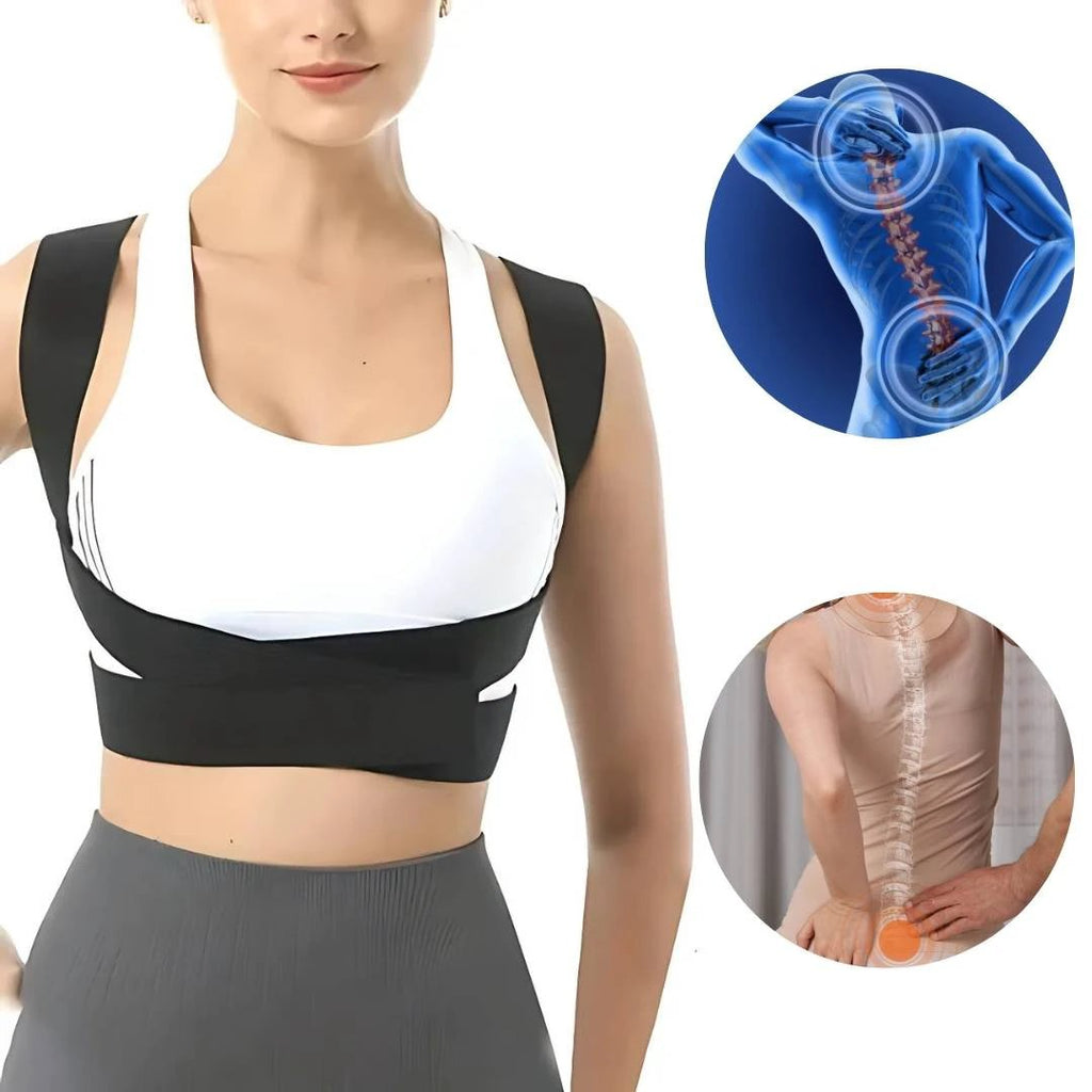 SpineAlign Posture Corrector | Adjustable Back Support for Pain Relief - Improve Posture, Reduce Neck, Shoulder & Sciatica Pain Bowlift by Bowlift