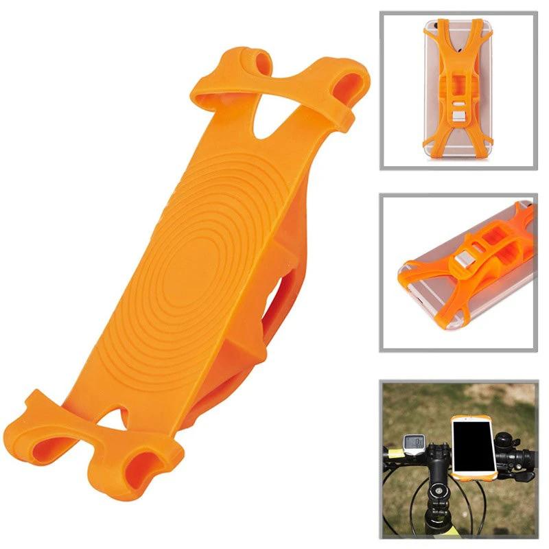 Universal silicone phone holder for the bicycle, non-slip, adjustable by Bowlift