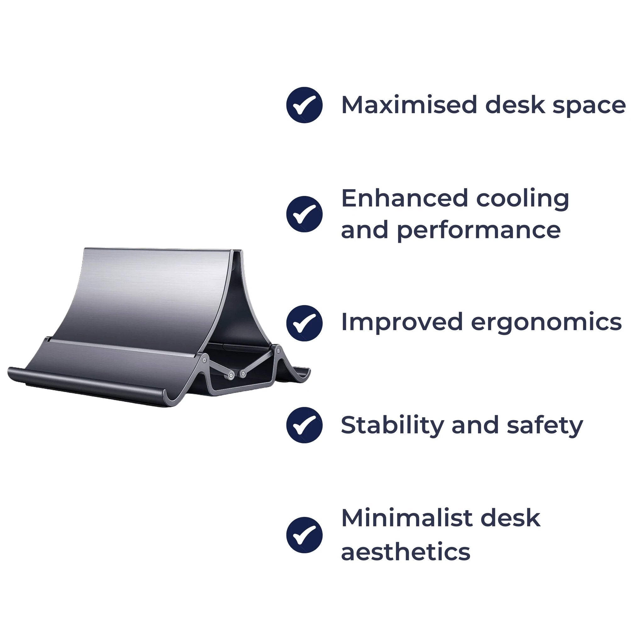 Adjustable Aluminium Design – Space-Saving Cooling Holder for Workstations Bowlift by Bowlift