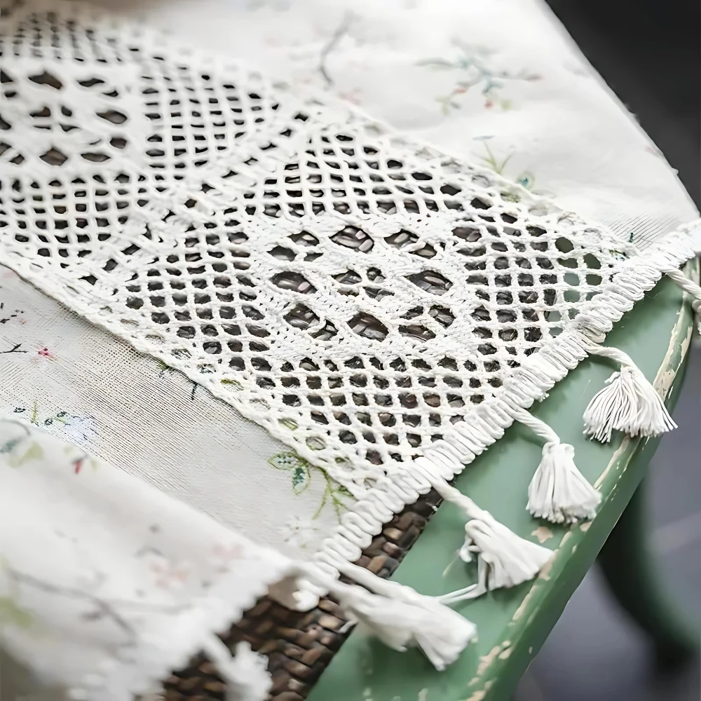 Whimsical Meadow Lace Curtain by Casa & Beyond